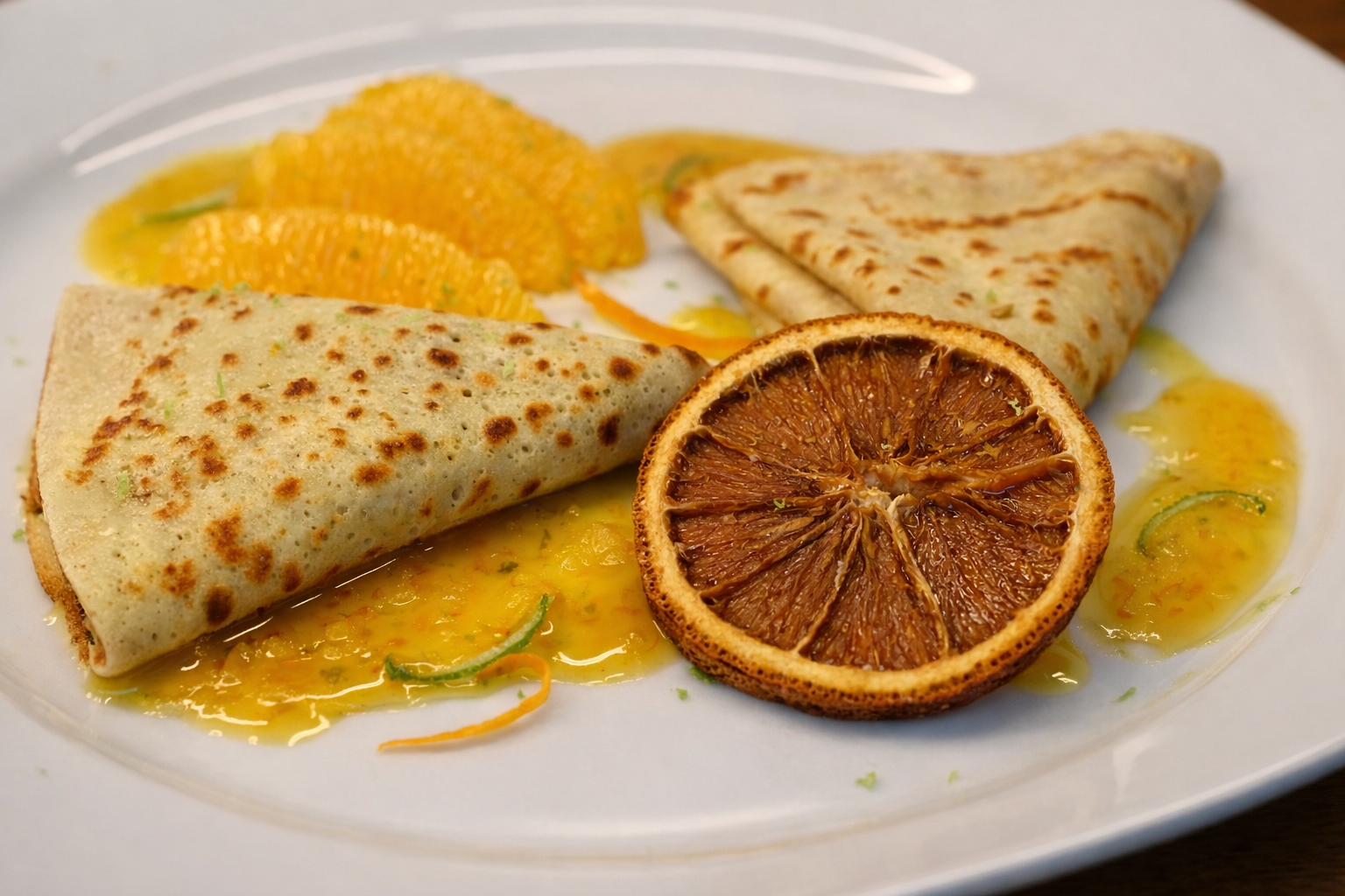 Crêpes Suzette au miel