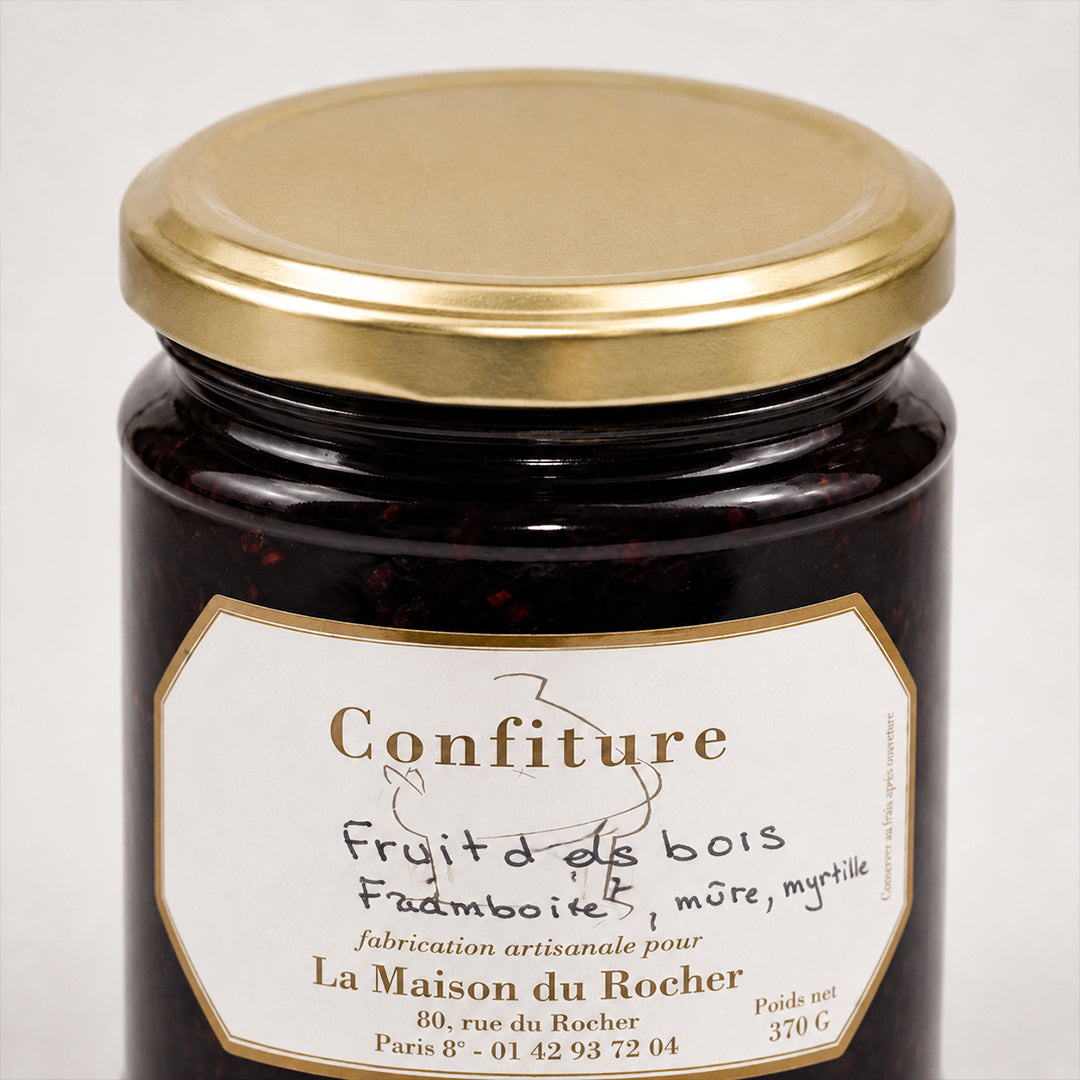 Confiture de Fruits des bois (framboise, mûre, myrtille sauvage)