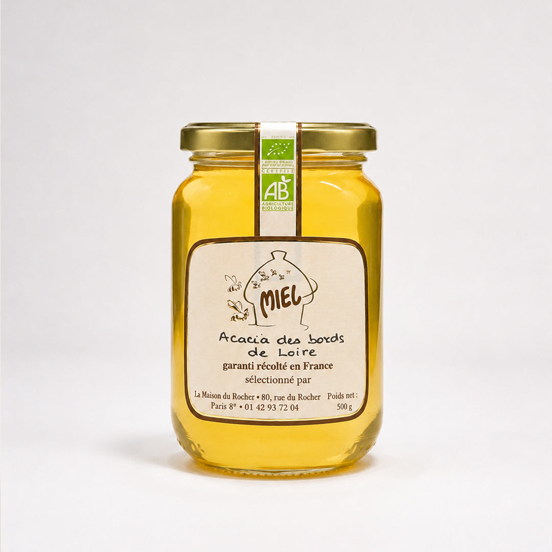 miel d'acacia récolté sur les bords de la Loire