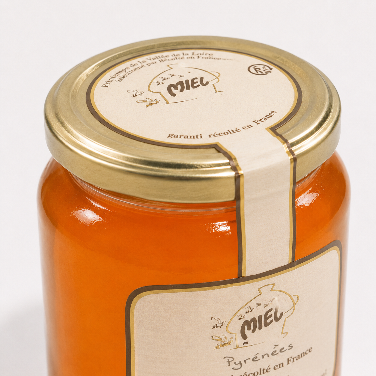 etiquette du miel des Pyrénées récolté en Ariege