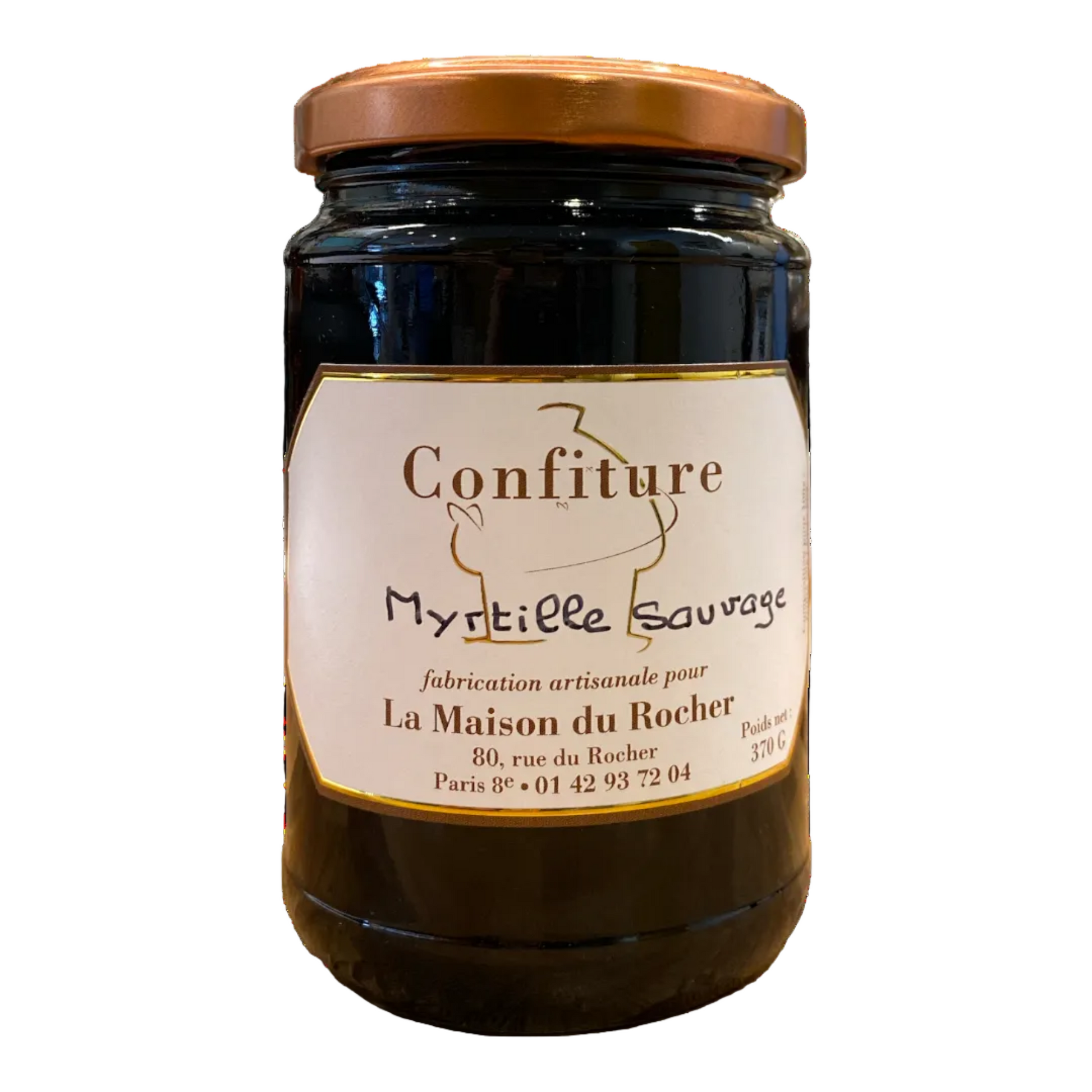 Confiture de myrtille sauvage