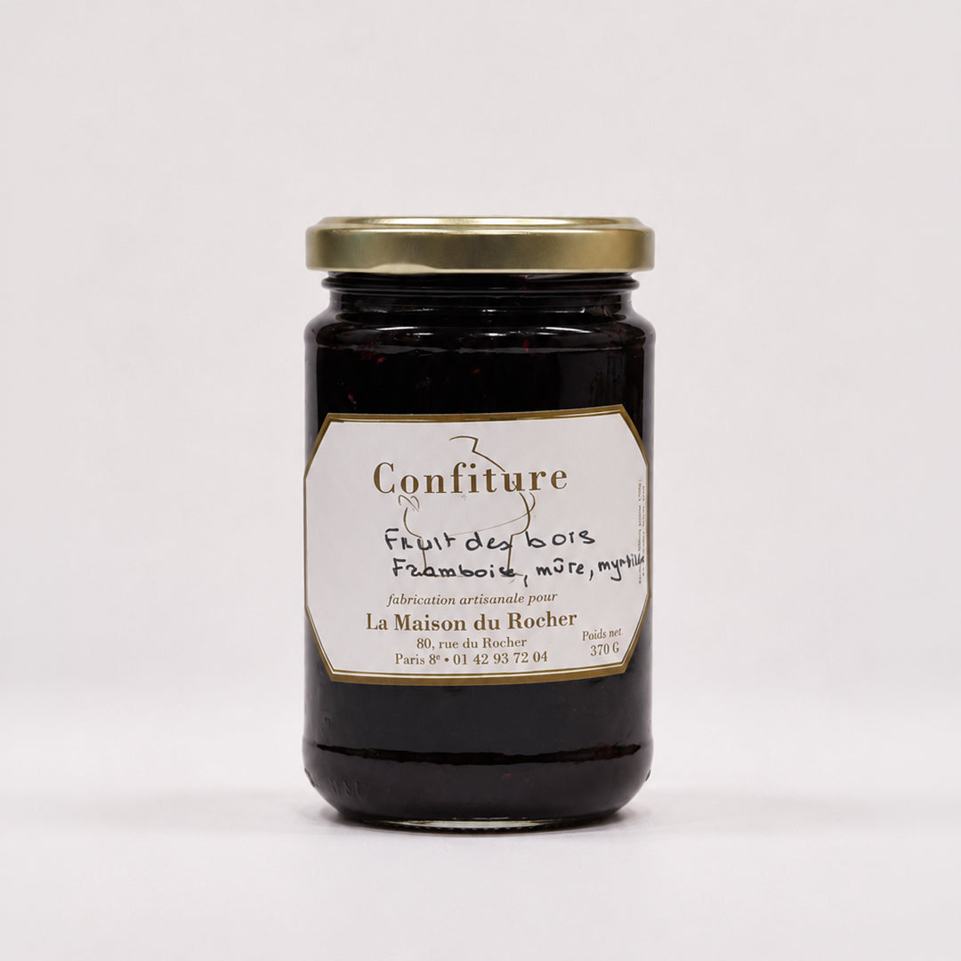 Confiture de Fruits des bois (framboise, mûre, myrtille sauvage)