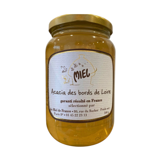 Miel d'acacia français des bords de Loire 500g