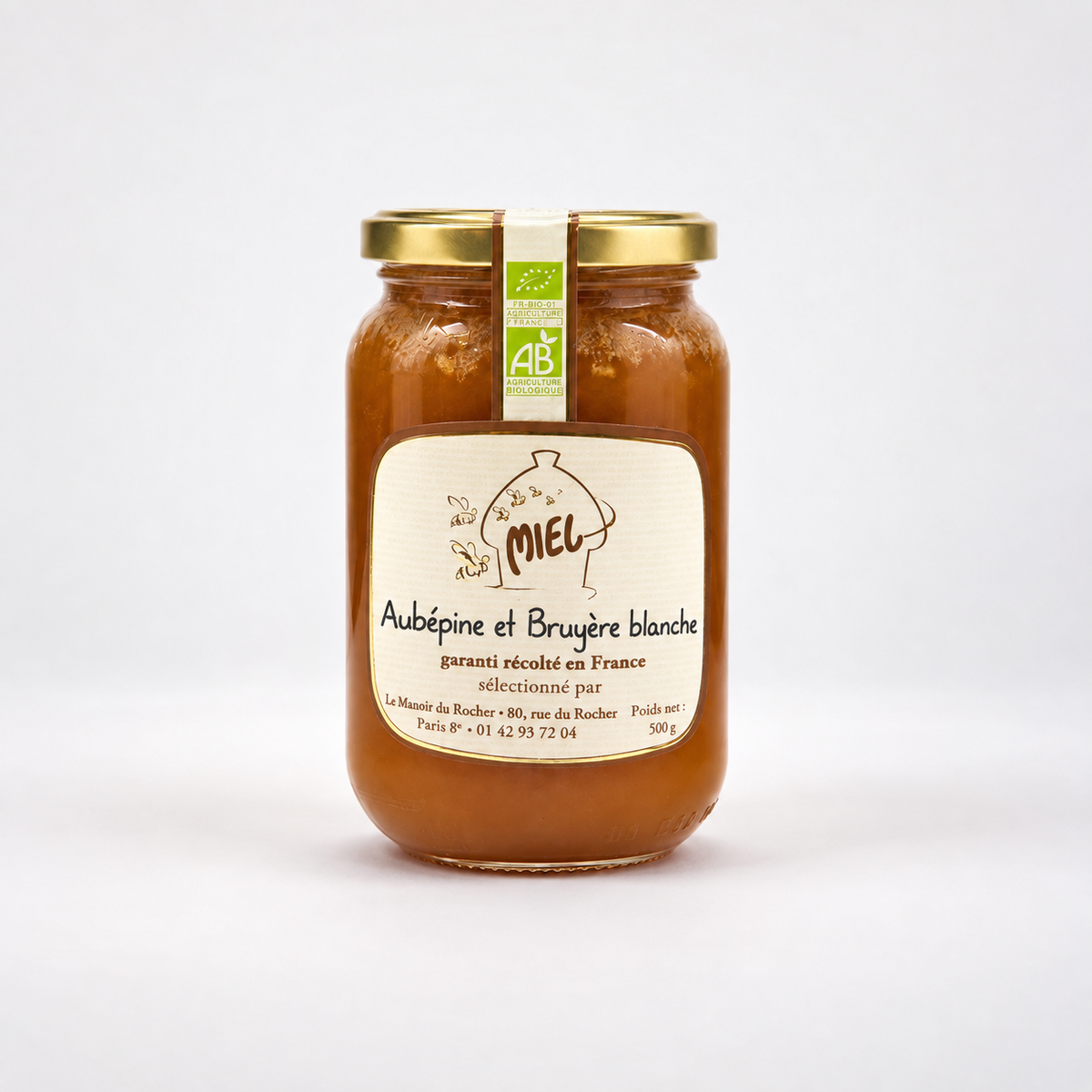 Miel d'aubépine et bruyère blanche