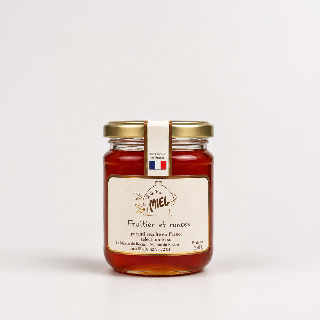 Miel de fruitier et Ronce récolté en France 250g
