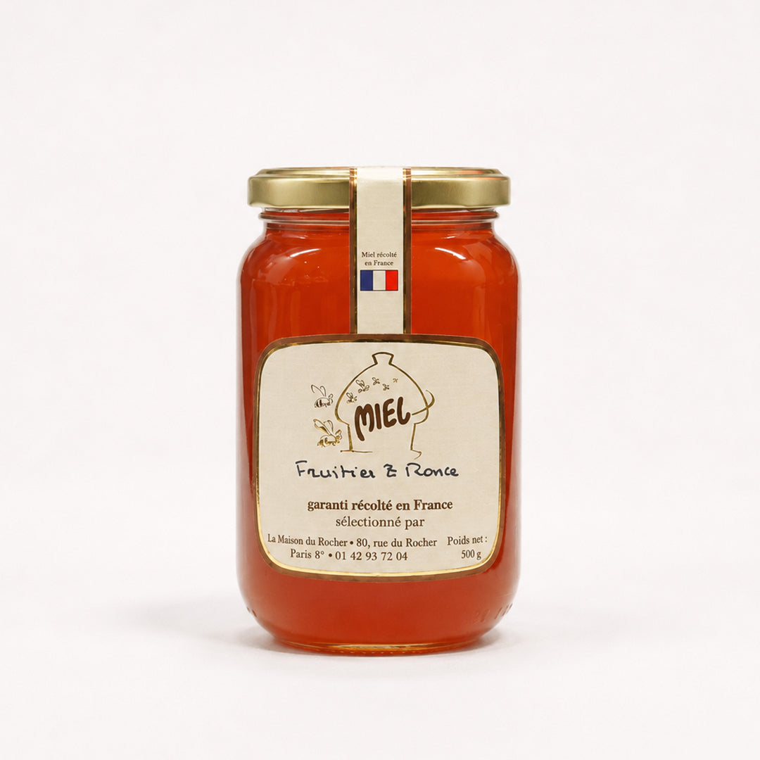 Miel de fruitier et Ronce récolté en France 500g