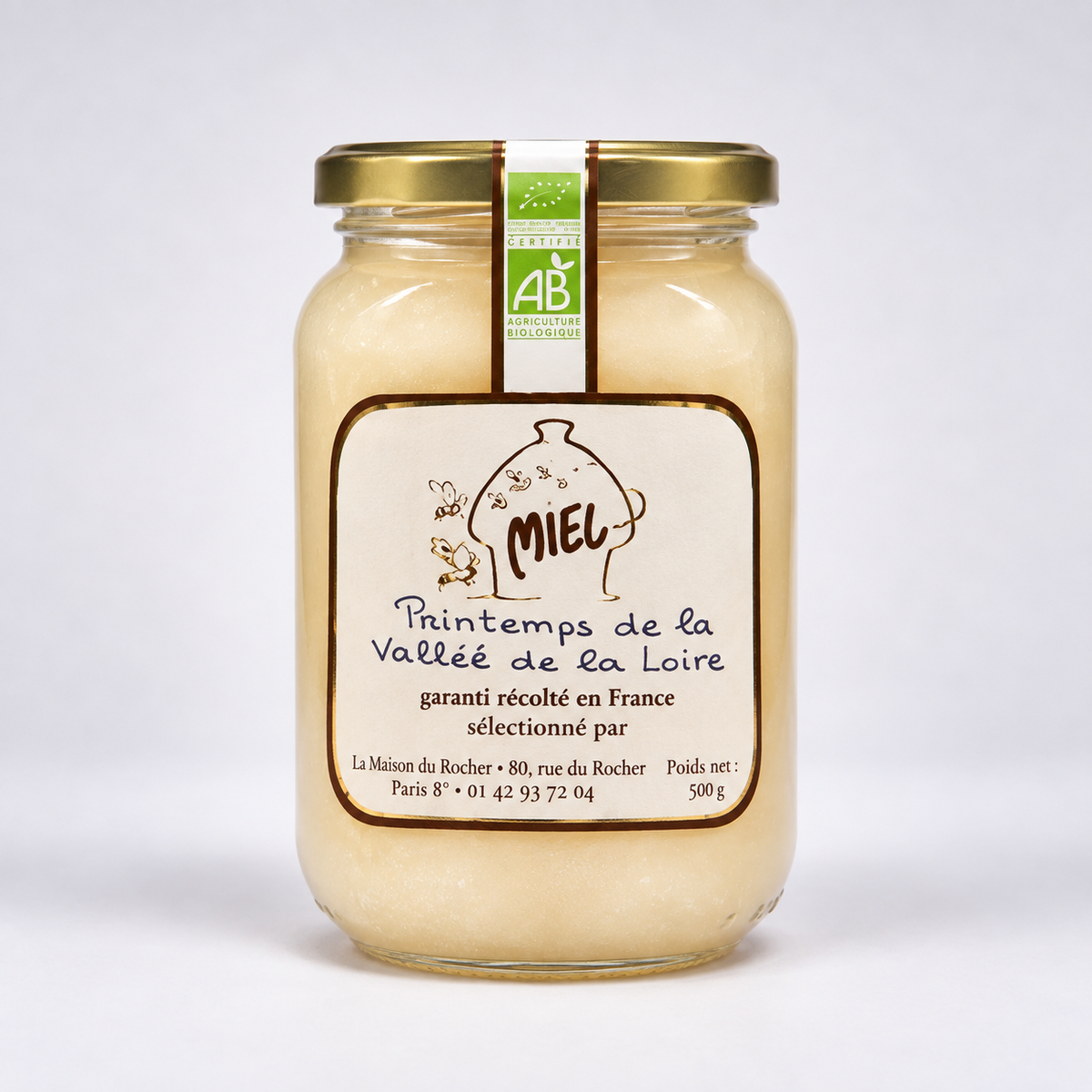 miel de printemps récolté dans la vallée de la Loire