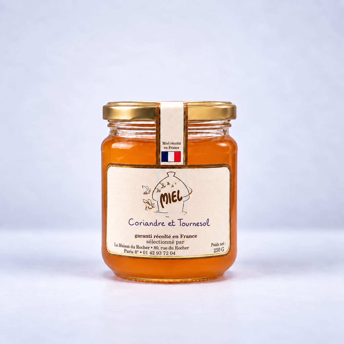 Miel de coriandre et tournesol