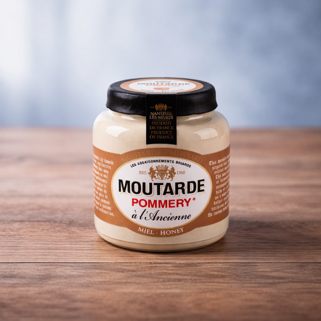 Moutarde artisanale au miel en pot