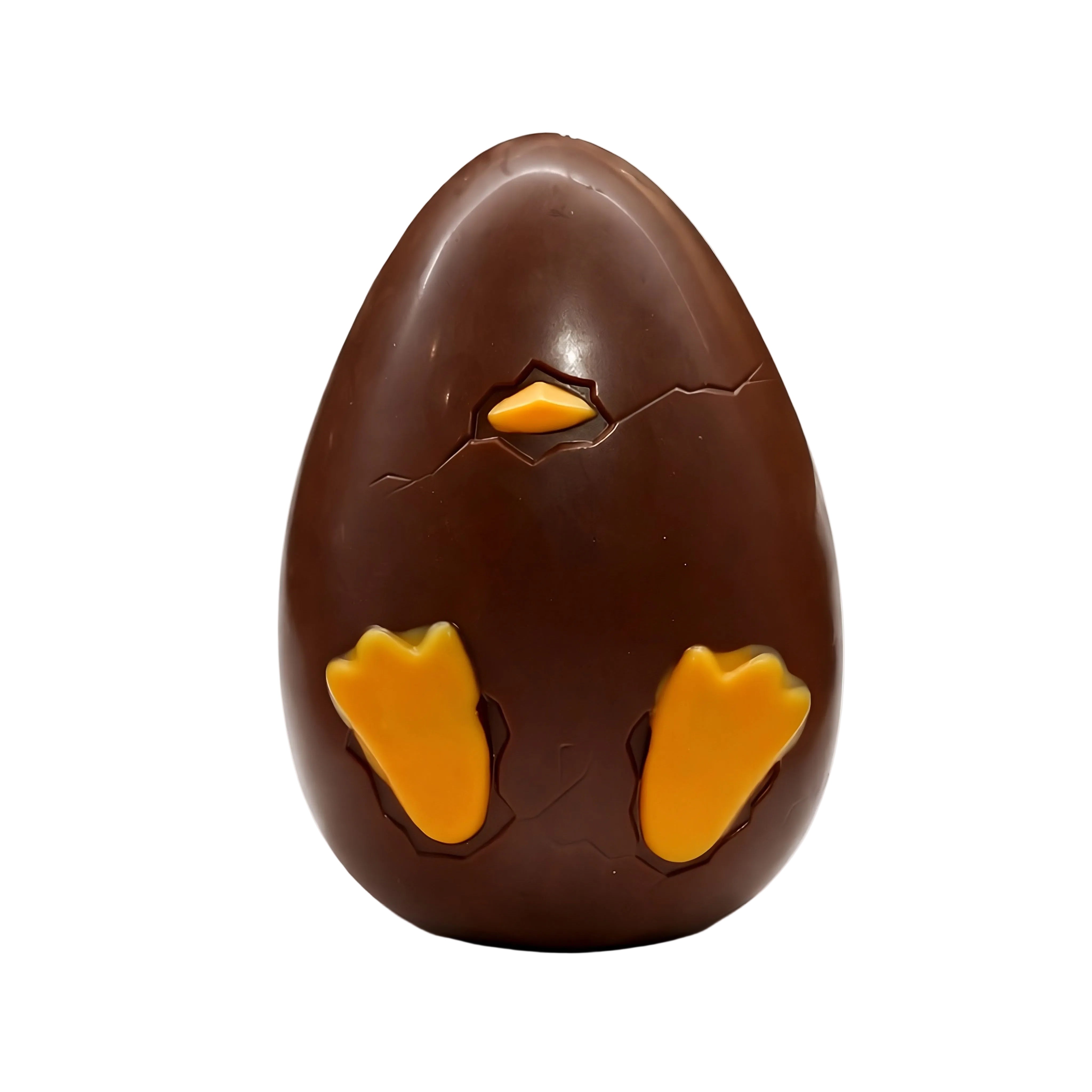 Œuf Pâques chocolat lait garni pâtes de canard - La Maison du Rocher