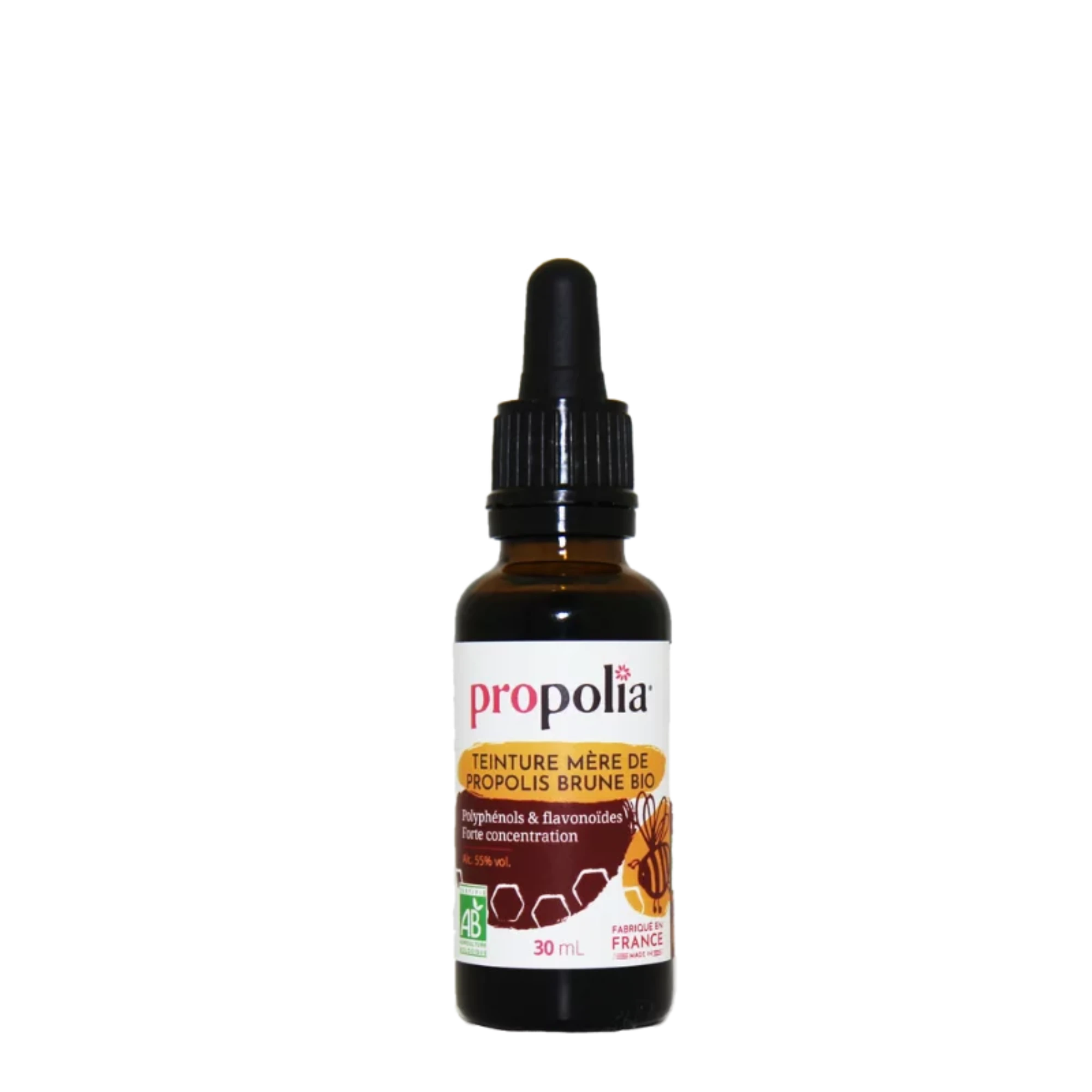 Teinture mère de propolis bio – extrait de propolis en flacon compte-gouttes